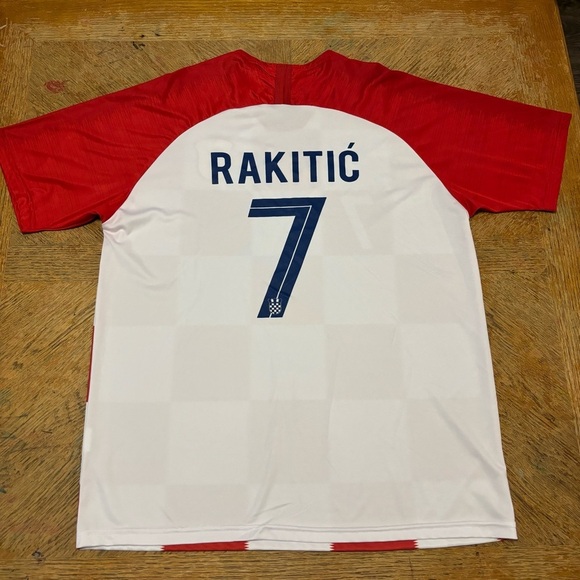 CROATIA HRVATSKA 2020 2021 HOME SOCCER JERSEY TRIKOT #7 IVAN RAKITIC MENS SZ XL - Picture 2 of 6